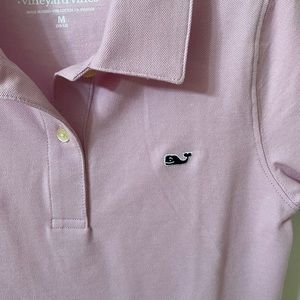 NWOT pink Vineyard vines polo collared shirt 10/12